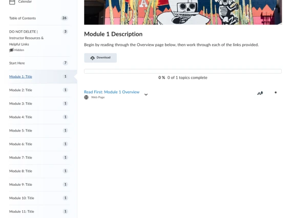 Preview of Module 1 in Course Maker Starter Kit