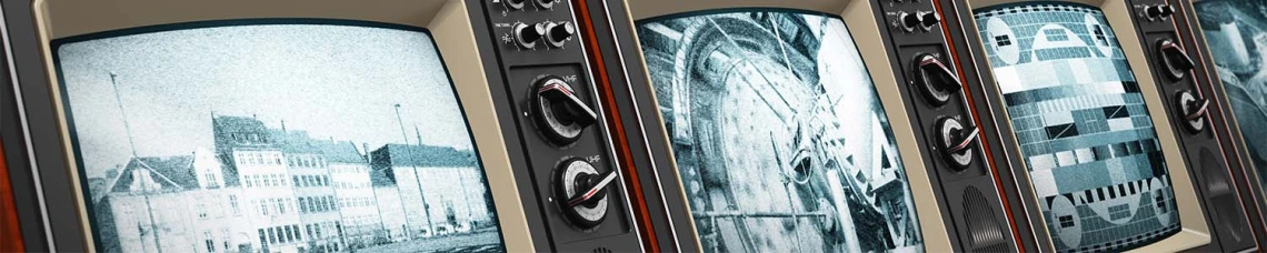 Vintage television sets