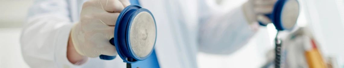 Nurse holding cardiogenic shock machine