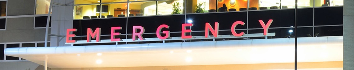 "Emergency" area in hospital